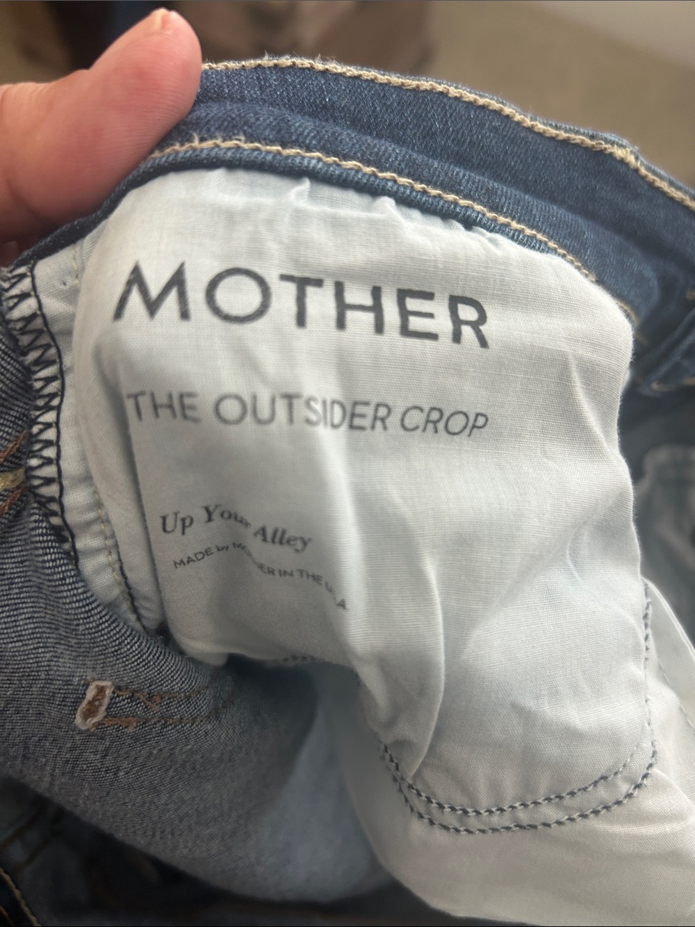 MOTHER Outsidet Crop Sz 28 - Picture 4 of 4